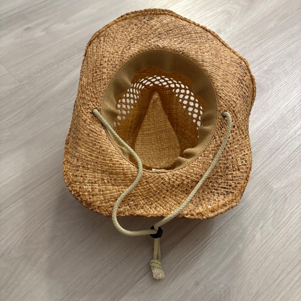 Cov-Ver Your World Straw Cowboy Hat Natural Fiber Western Sun Hat F1009-1 S/M - Picture 15 of 16